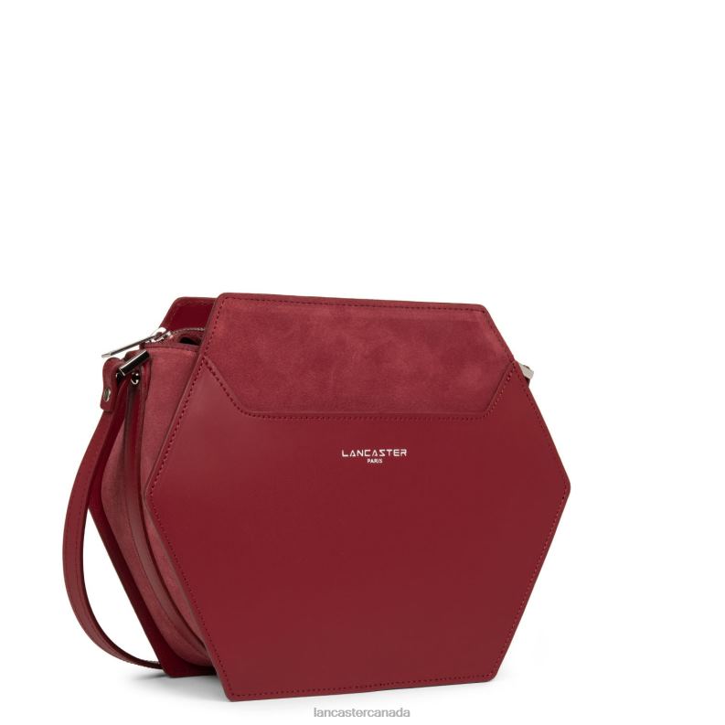 Women M Crossbody Bag Smooth Ruche 4J6H2219 Bag Cerise Lancaster Paris