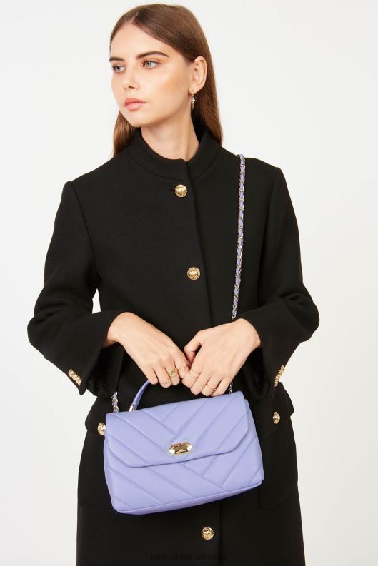 Women M Crossbody Bag Soft Matelasse 4J6H1607 Bag Lavande Lancaster Paris