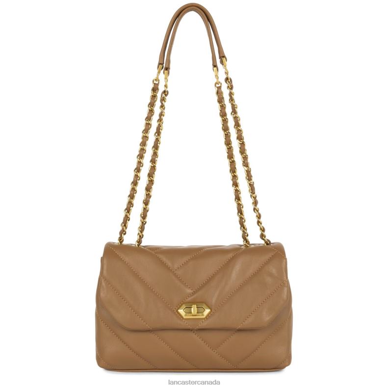 Women M Crossbody Bag Soft Matelasse 4J6H1609 Bag Camel Lancaster Paris
