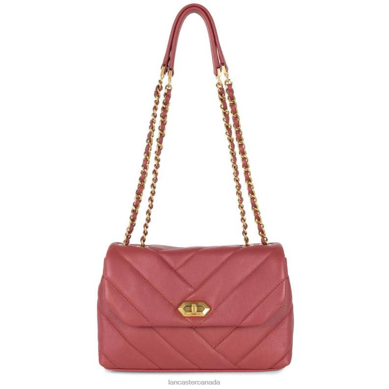 Women M Crossbody Bag Soft Matelasse 4J6H1614 Bag Framboise Lancaster Paris