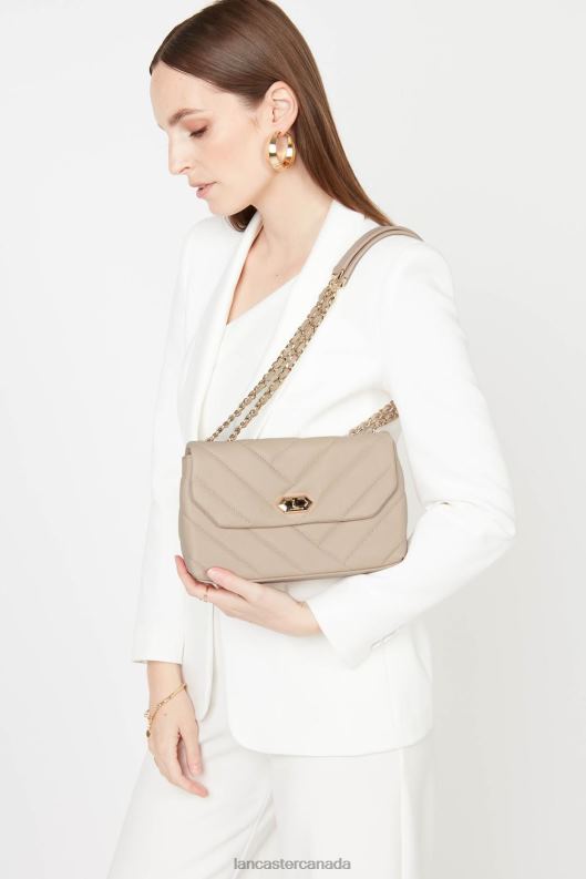 Women M Crossbody Bag Soft Matelasse 4J6H1615 Bag Beige Lancaster Paris