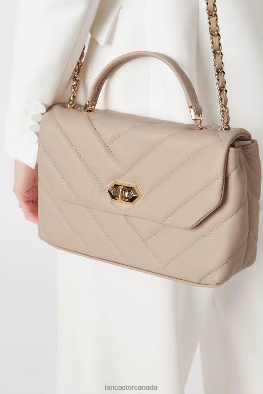 Women M Crossbody Bag Soft Matelasse 4J6H1615 Bag Beige Lancaster Paris