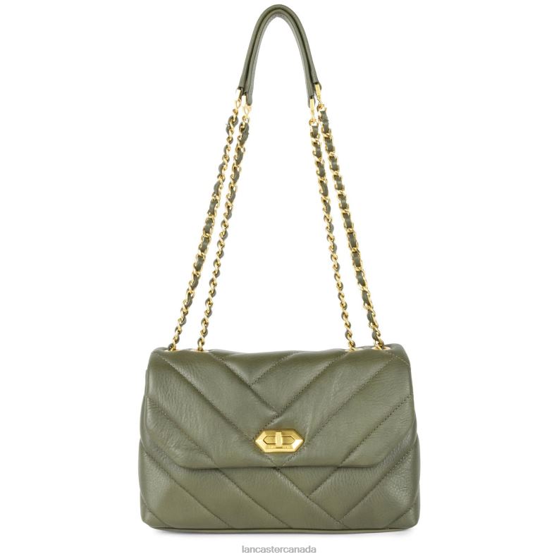 Women M Crossbody Bag Soft Matelasse 4J6H1616 Bag Kaki Lancaster Paris