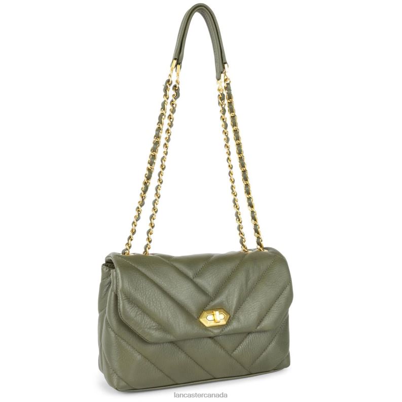 Women M Crossbody Bag Soft Matelasse 4J6H1616 Bag Kaki Lancaster Paris