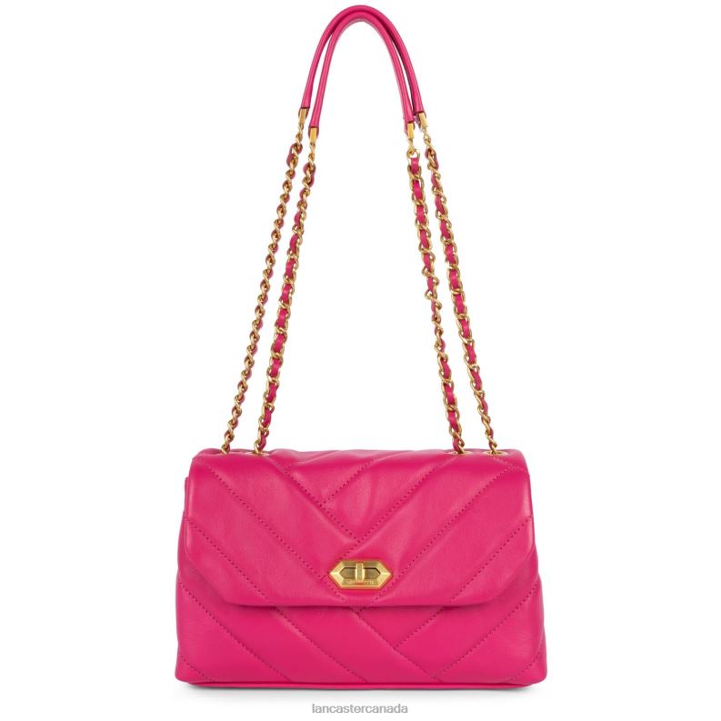 Women M Crossbody Bag Soft Matelasse 4J6H1618 Bag Fuxia Lancaster Paris