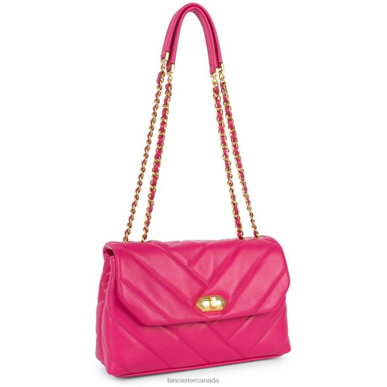 Women M Crossbody Bag Soft Matelasse 4J6H1618 Bag Fuxia Lancaster Paris