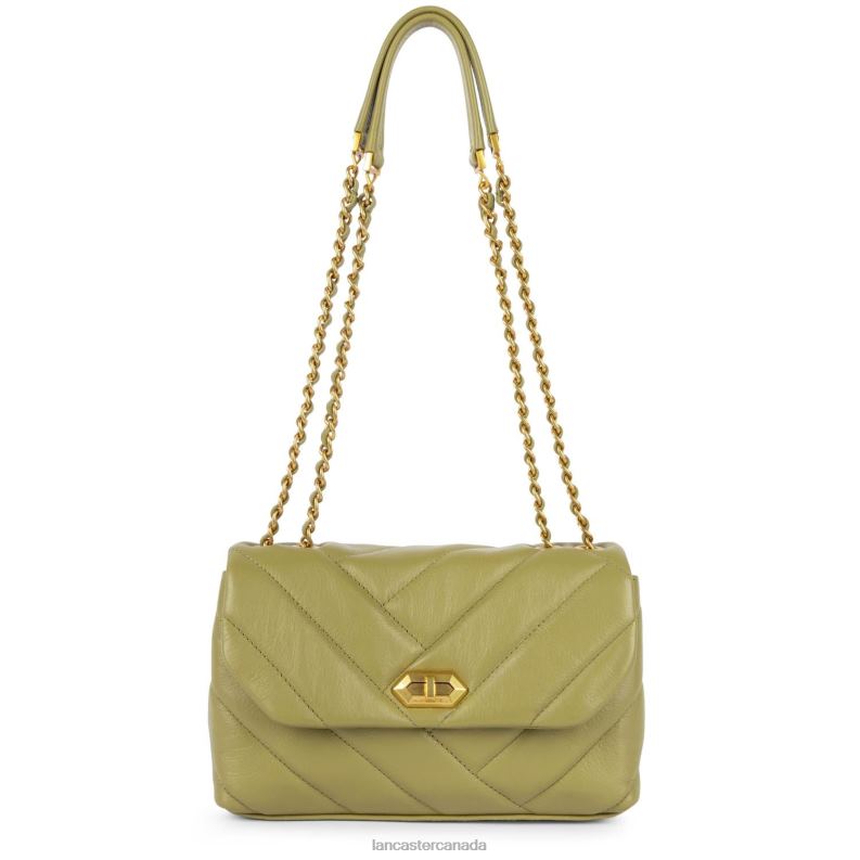 Women M Crossbody Bag Soft Matelasse 4J6H1620 Bag Olive Lancaster Paris