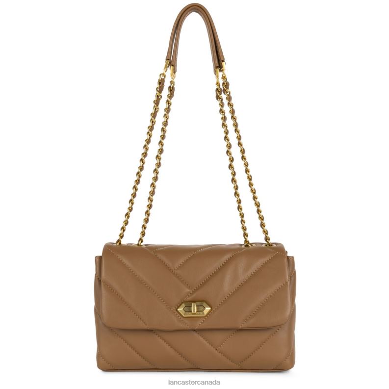 Women M Crossbody Bag Soft Matelasse 4J6H2137 Bag Camel Lancaster Paris