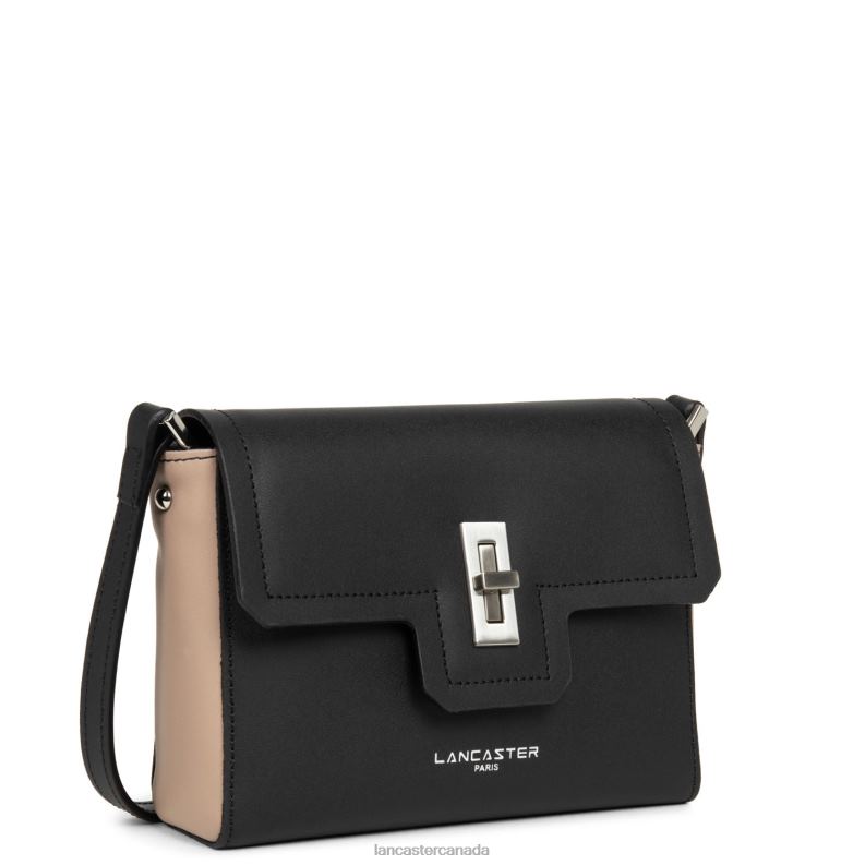 Women Small Crossbody Bag City Mae 4J6H2241 Bag Noir-Nude Lancaster Paris