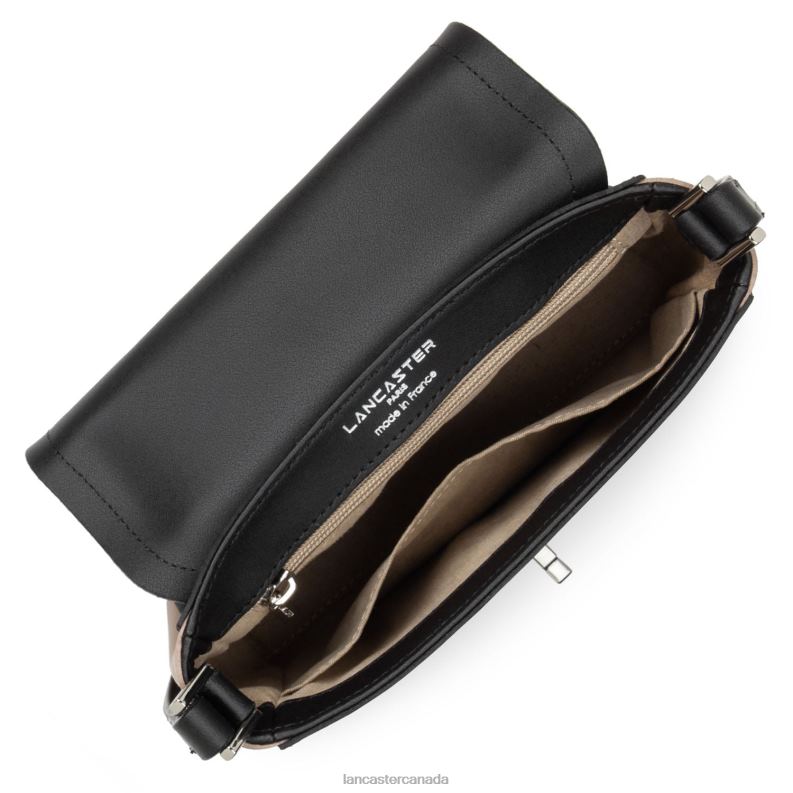Women Small Crossbody Bag City Mae 4J6H2241 Bag Noir-Nude Lancaster Paris