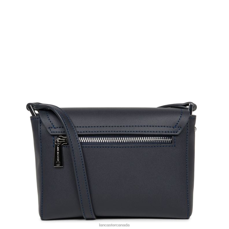 Women Small Crossbody Bag City Mae 4J6H2242 Bag Bleu Fonce Lancaster Paris