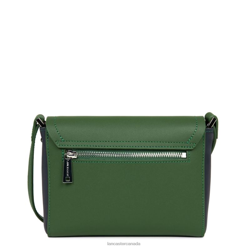 Women Small Crossbody Bag City Mae 4J6H2254 Bag Vert Pin-Bleu Fonce Lancaster Paris