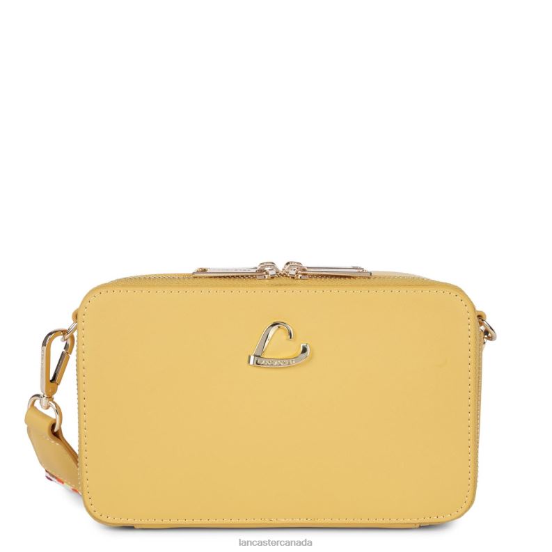 Women Small Crossbody Bag City Philos 4J6H1656 Bag Ocre Lancaster Paris