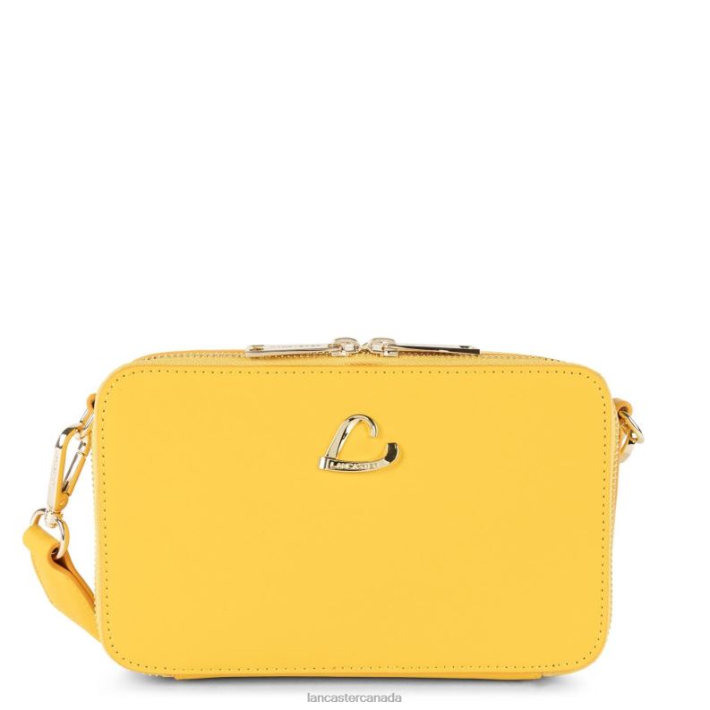 Women Small Crossbody Bag City Philos 4J6H1670 Bag Jaune Lancaster Paris