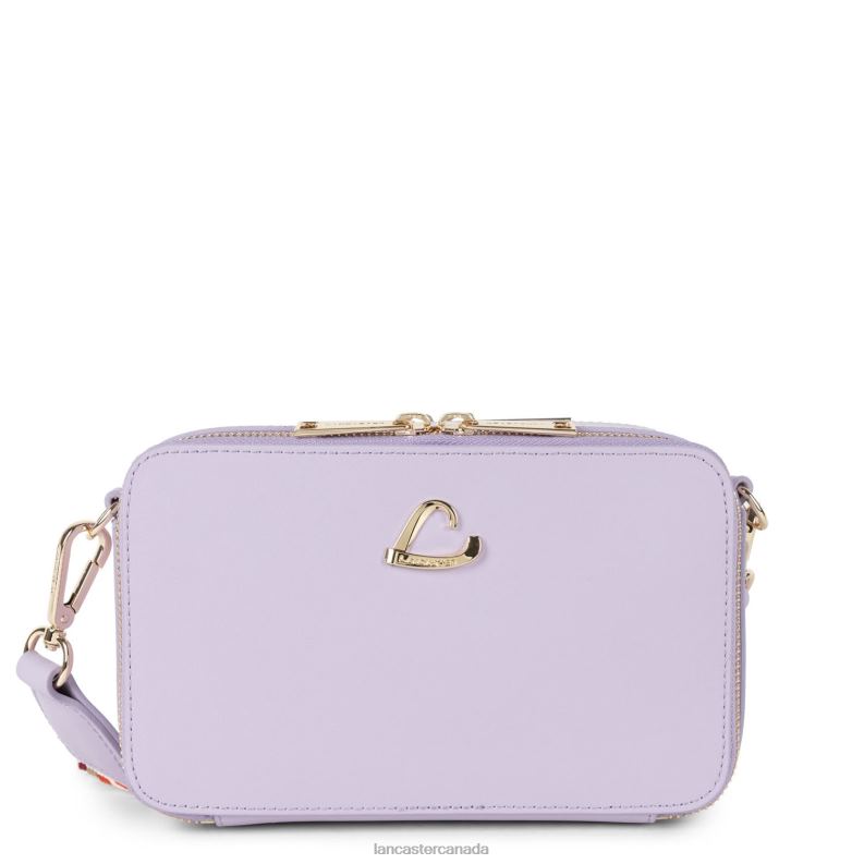 Women Small Crossbody Bag City Philos 4J6H1672 Bag Lilas Lancaster Paris