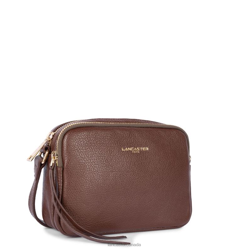 Women Small Crossbody Bag Dune 4J6H1719 Bag Chataigne Lancaster Paris