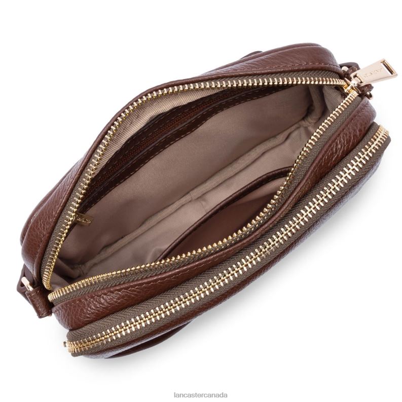 Women Small Crossbody Bag Dune 4J6H1719 Bag Chataigne Lancaster Paris