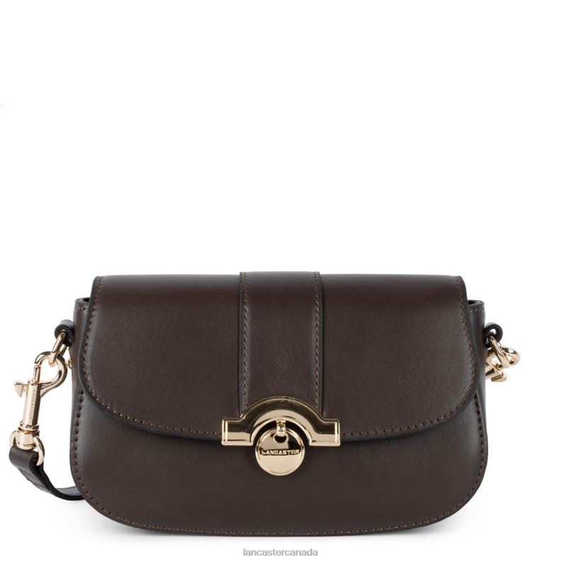 Women Small Crossbody Bag Fashion Medaille 4J6H1468 Bag Marron Lancaster Paris