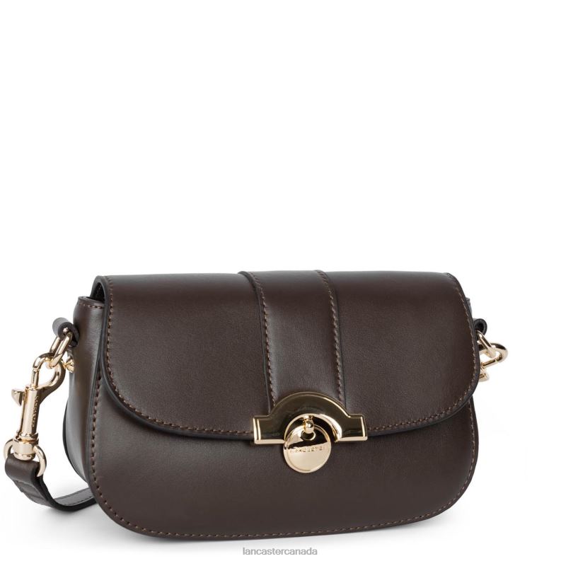 Women Small Crossbody Bag Fashion Medaille 4J6H1468 Bag Marron Lancaster Paris