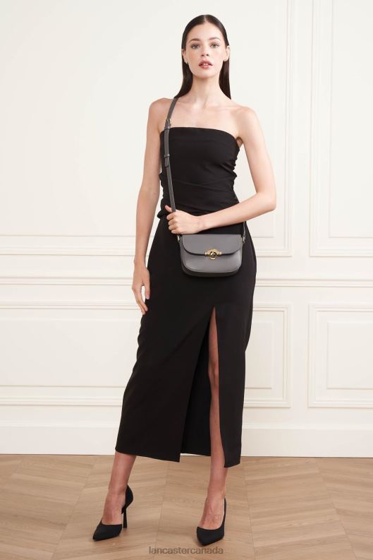 Women Small Crossbody Bag Fashion Medaille 4J6H1497 Bag Gris Chaud Lancaster Paris