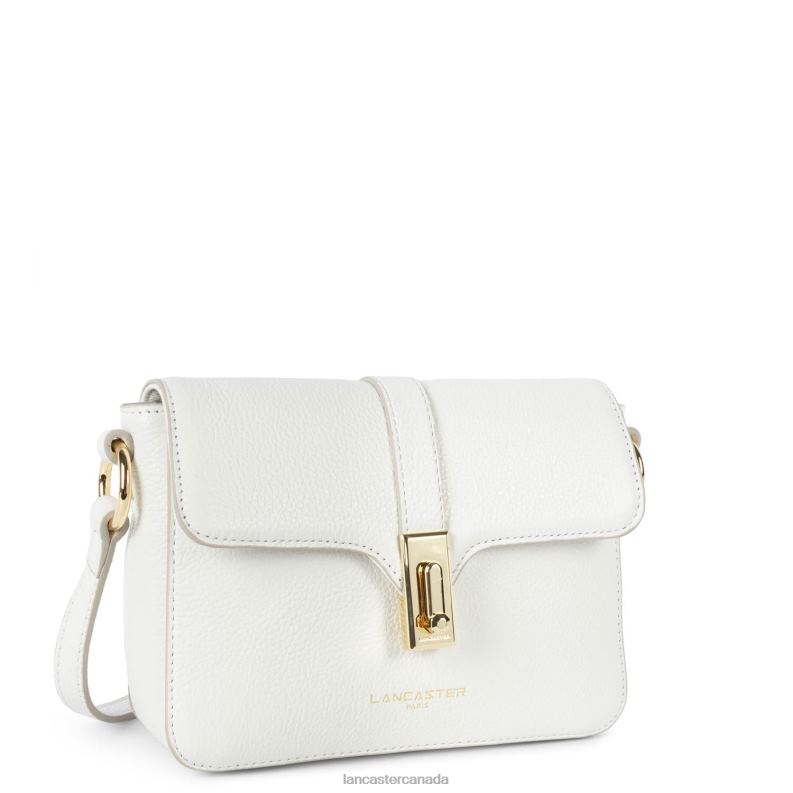 Women Small Crossbody Bag Foulonne Milano 4J6H1345 Bag Blanc Casse Lancaster Paris