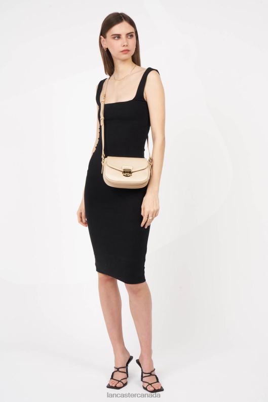 Women Small Crossbody Bag Foulonne Milano 4J6H1408 Bag Champagne Lancaster Paris