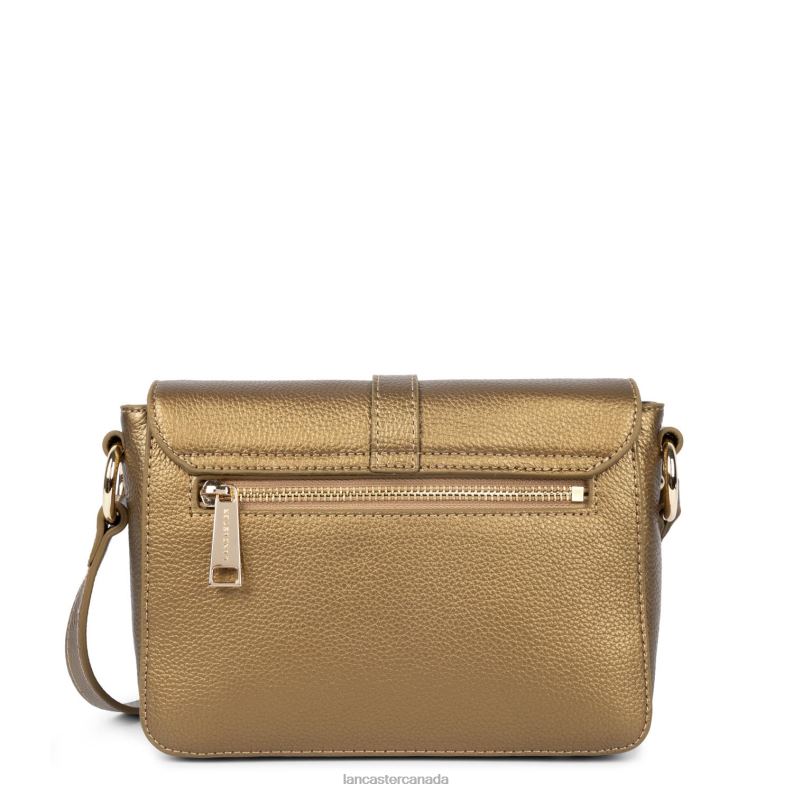 Women Small Crossbody Bag Foulonne Milano New 4J6H1317 Bag Gold Antic Lancaster Paris