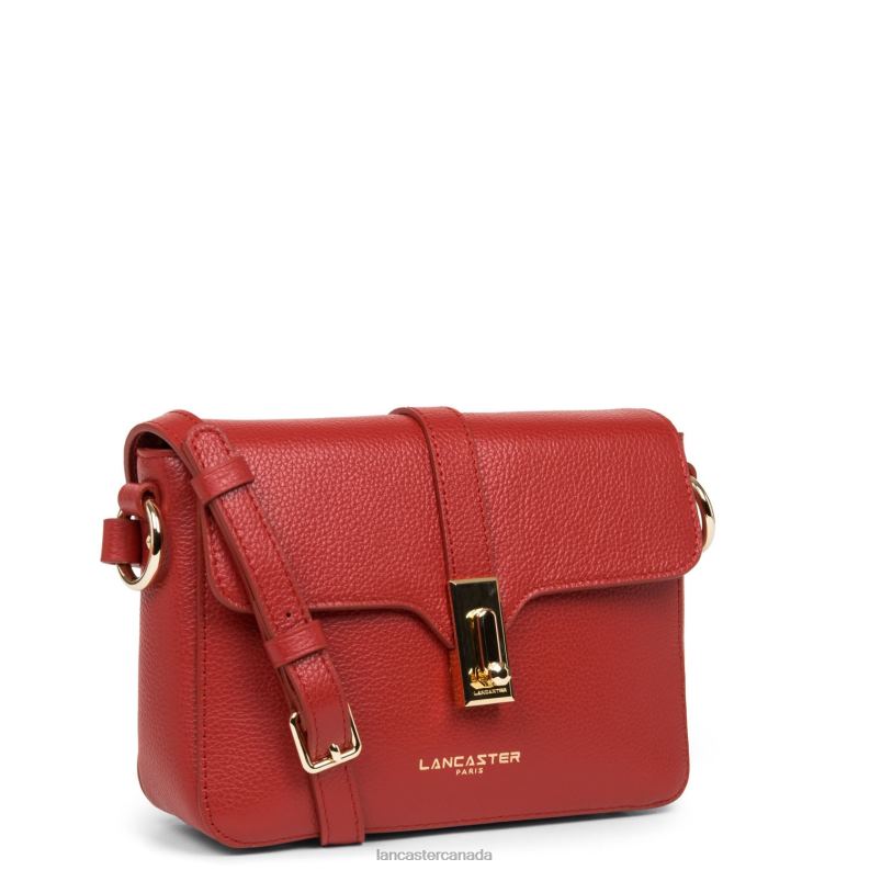 Women Small Crossbody Bag Foulonne Milano New 4J6H1319 Bag Rouge Lancaster Paris