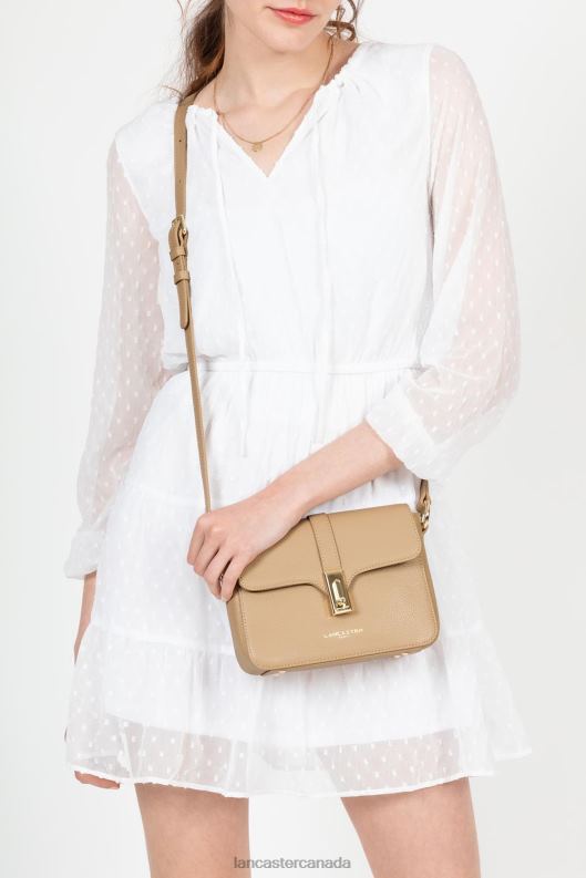 Women Small Crossbody Bag Foulonne Milano New 4J6H1328 Bag Nude Lancaster Paris