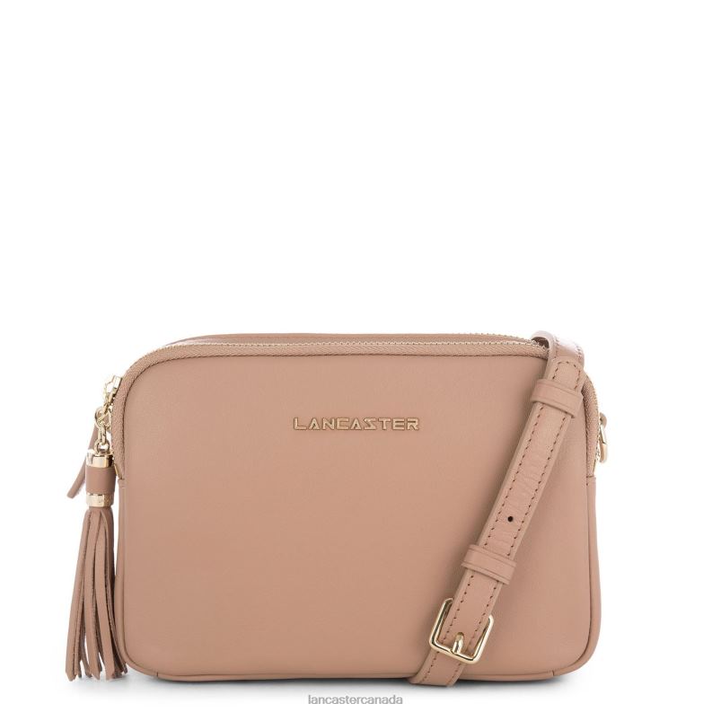 Women Small Crossbody Bag Mademoiselle Ana 4J6H1984 Bag Nude Lancaster Paris