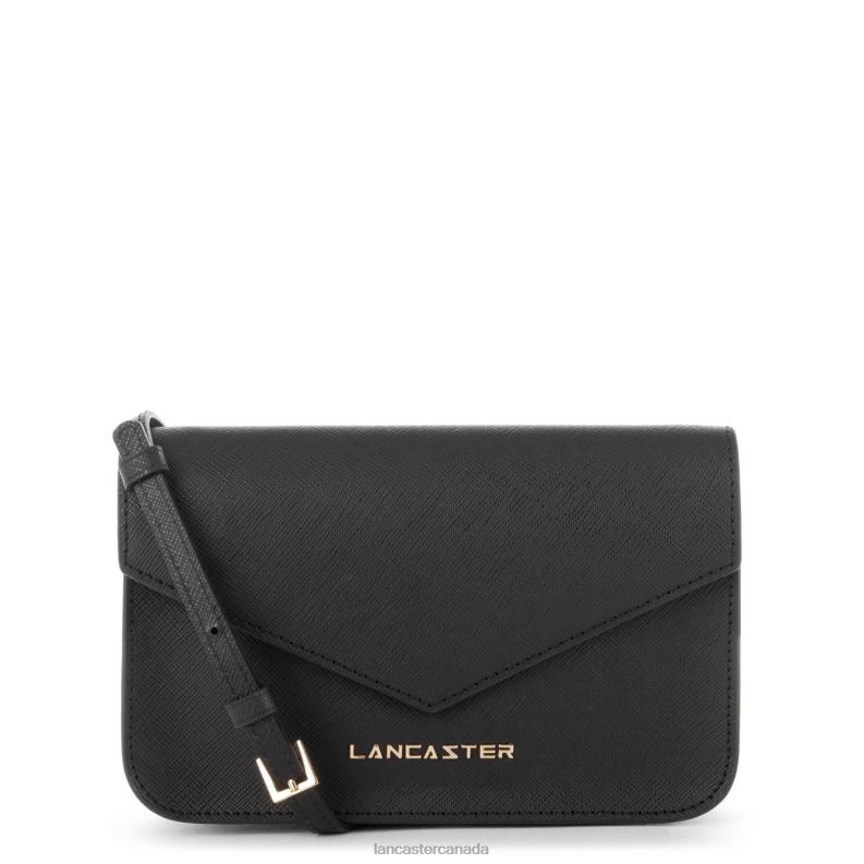 Women Small Crossbody Bag Saffiano Signature 4J6H103 Bag Noir Lancaster Paris