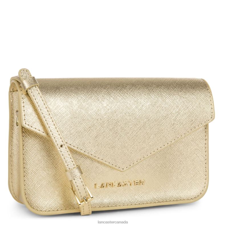 Women Small Crossbody Bag Saffiano Signature 4J6H108 Bag Or Lancaster Paris