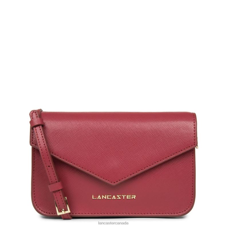 Women Small Crossbody Bag Saffiano Signature 4J6H120 Bag Framboise Lancaster Paris