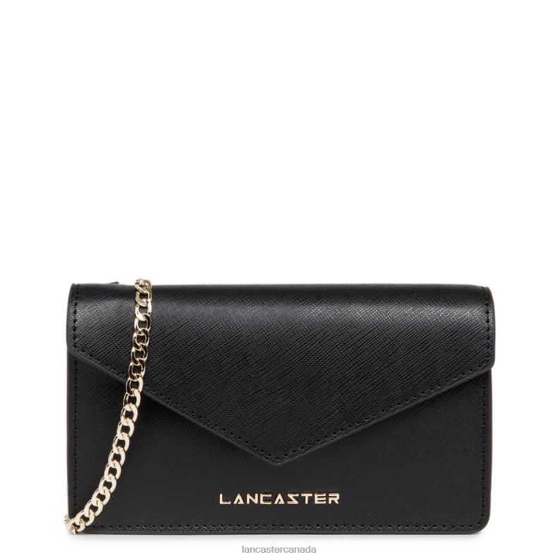 Women Small Crossbody Bag Saffiano Signature 4J6H126 Bag Noir Lancaster Paris