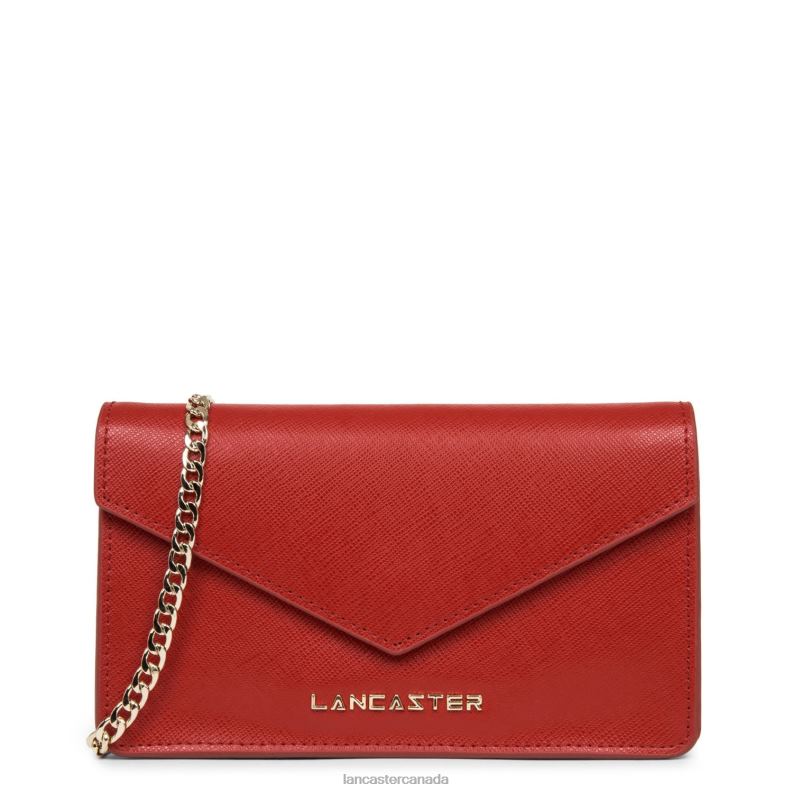 Women Small Crossbody Bag Saffiano Signature 4J6H127 Bag Rouge Lancaster Paris
