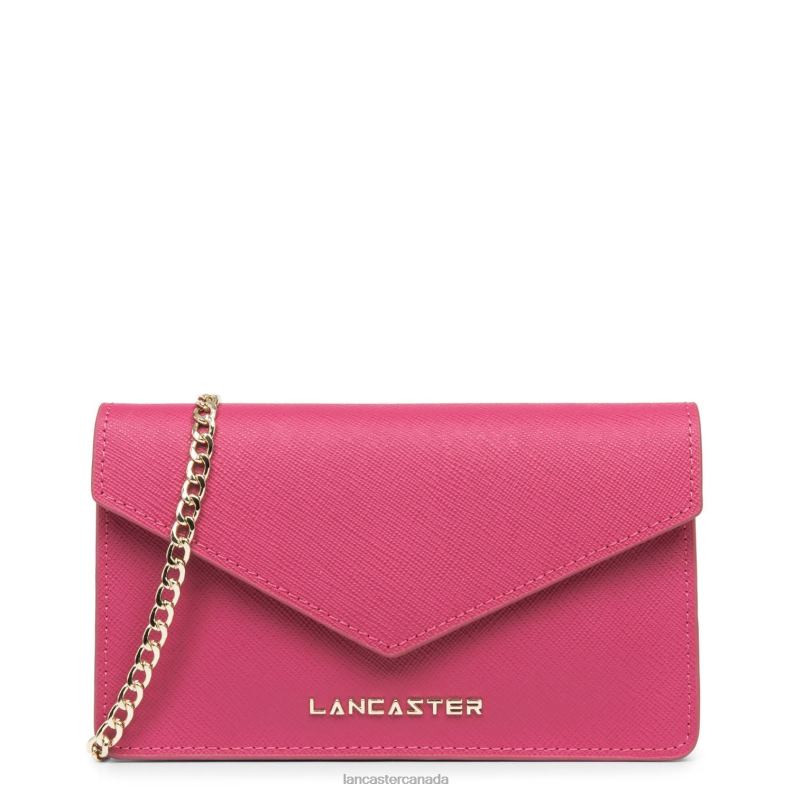 Women Small Crossbody Bag Saffiano Signature 4J6H129 Bag Fuxia Lancaster Paris