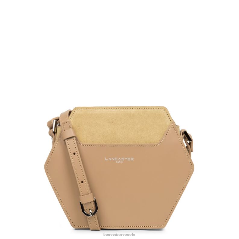 Women Small Crossbody Bag Smooth Ruche 4J6H2183 Bag Naturel Lancaster Paris