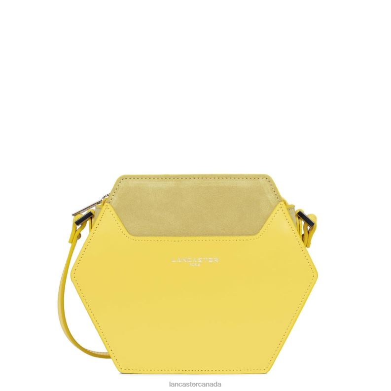 Women Small Crossbody Bag Smooth Ruche 4J6H2185 Bag Poussin Lancaster Paris
