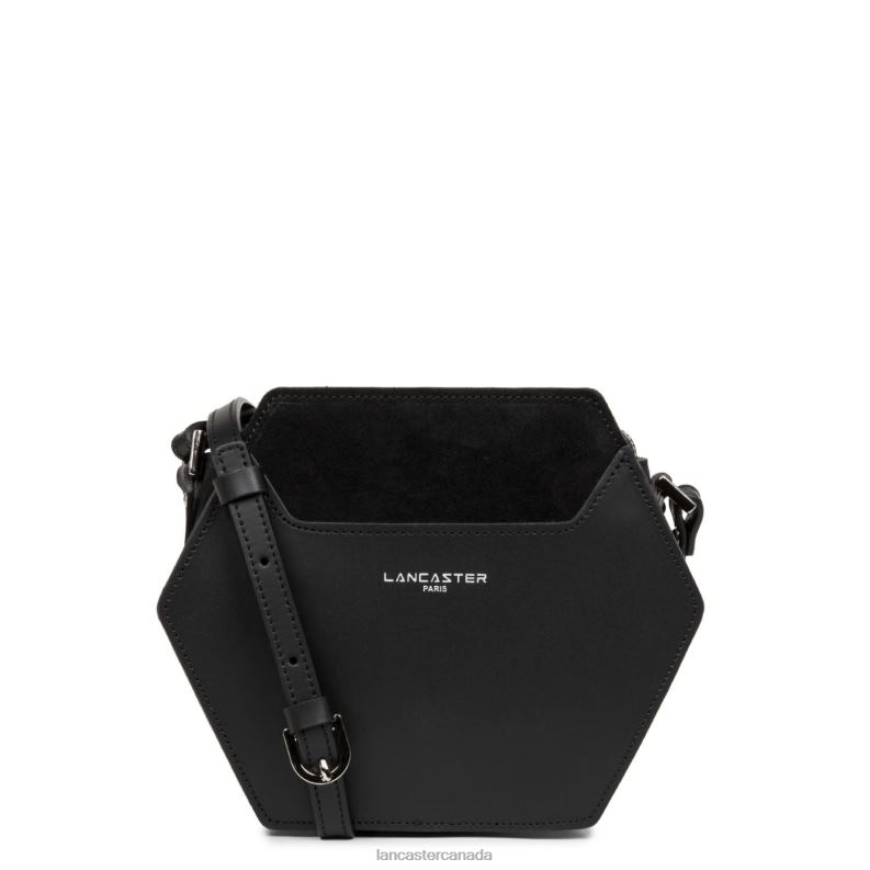 Women Small Crossbody Bag Smooth Ruche 4J6H2191 Bag Noir Lancaster Paris