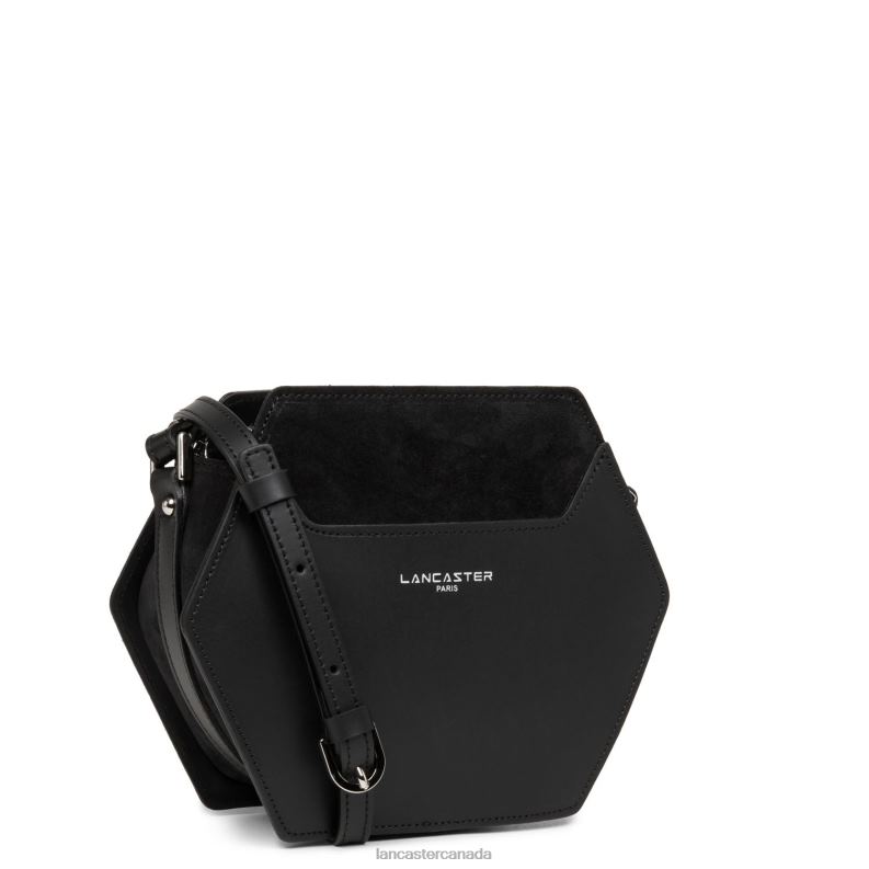 Women Small Crossbody Bag Smooth Ruche 4J6H2191 Bag Noir Lancaster Paris