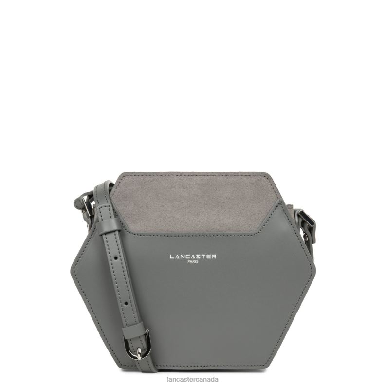 Women Small Crossbody Bag Smooth Ruche 4J6H2194 Bag Gris Lancaster Paris