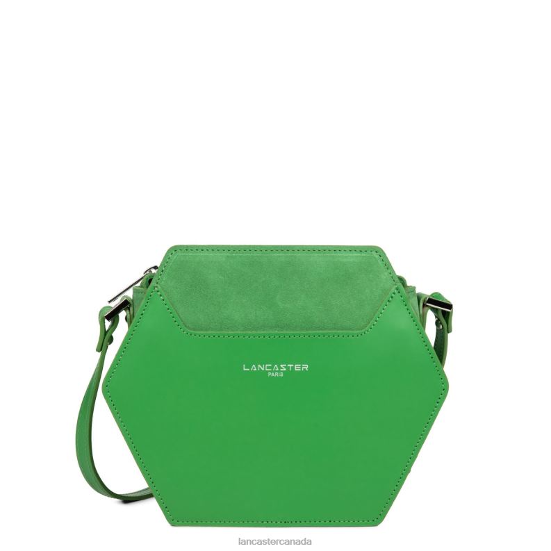 Women Small Crossbody Bag Smooth Ruche 4J6H2198 Bag Vert Lancaster Paris