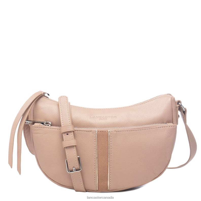 Women Small Crossbody Bag Soft Melody 4J6H1958 Bag Cappuccino Lancaster Paris