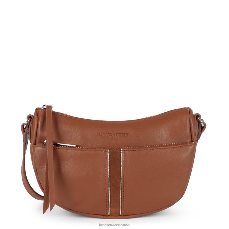 Women Small Crossbody Bag Soft Melody 4J6H1964 Bag Cognac Lancaster Paris