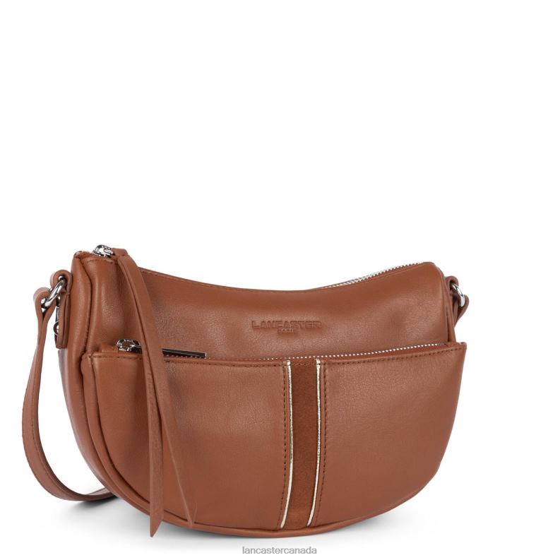 Women Small Crossbody Bag Soft Melody 4J6H1964 Bag Cognac Lancaster Paris