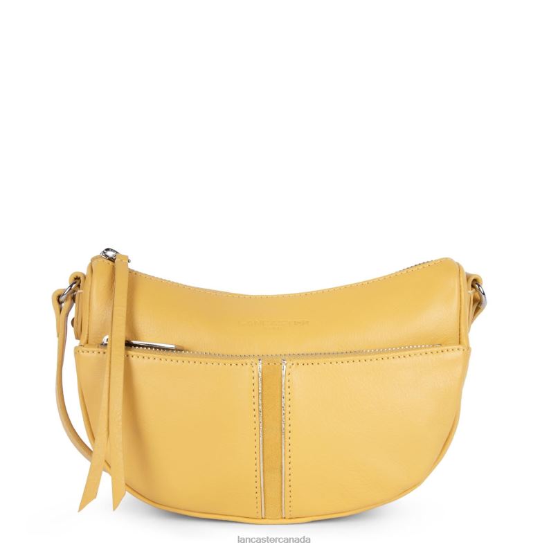 Women Small Crossbody Bag Soft Melody 4J6H1966 Bag Ocre Lancaster Paris