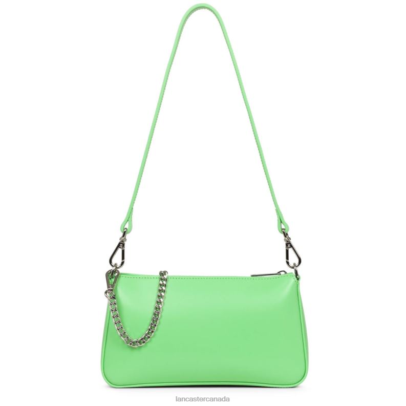 Women Small Crossbody Bag Suave Even 4J6H1625 Bag Vert Ecolo Lancaster Paris