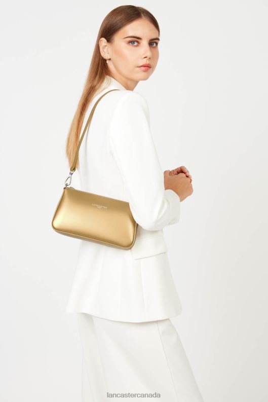 Women Small Crossbody Bag Suave Even 4J6H1630 Bag Gold Antic Lancaster Paris