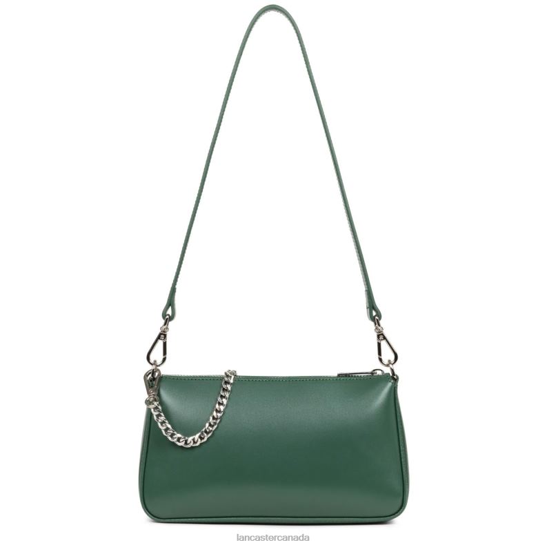 Women Small Crossbody Bag Suave Even 4J6H1632 Bag Vert Foret Lancaster Paris