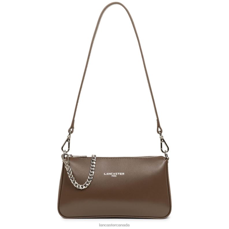 Women Small Crossbody Bag Suave Even 4J6H1633 Bag Marron Lancaster Paris